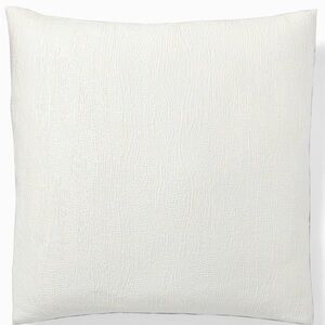 West Elm White Silky TENCEL™ & Cotton Matelasse Euro Shams
